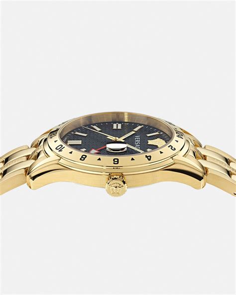 versace gmt watch|Greca Time GMT Watch Gold .